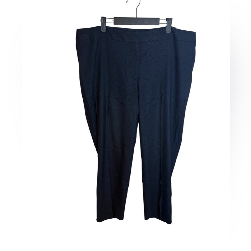 Talbots Navy Blue Black Polka Dot Hampshire Pants